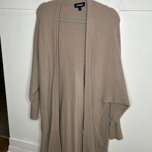Express Women's Tan Sweater Cardigan Size Small